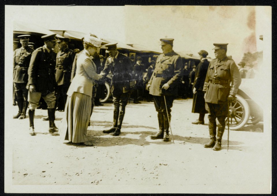 The Queen arrrives at a hospital, Bestanddeelnr 158-0805