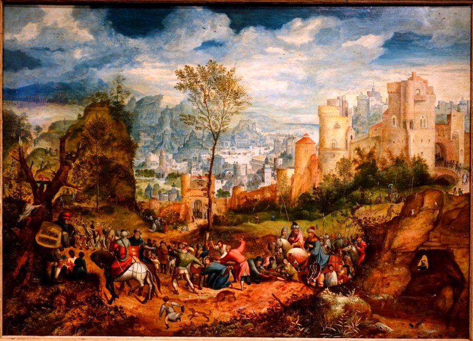 The Road to Calvary, by Herri Met de Bles, Flemish, c. 1535, oil on wood panel - Princeton University Art Museum - DSC06662
