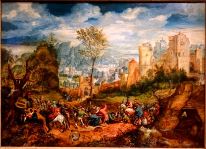 The Road to Calvary, by Herri Met de Bles, Flemish, c. 1535, oil on wood panel - Princeton University Art Museum - DSC06662