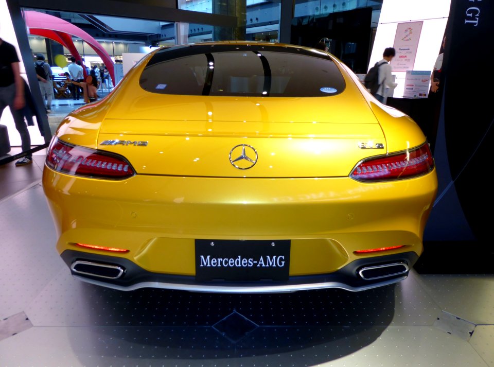 The rearview of Mercedes-AMG GT S (C190)