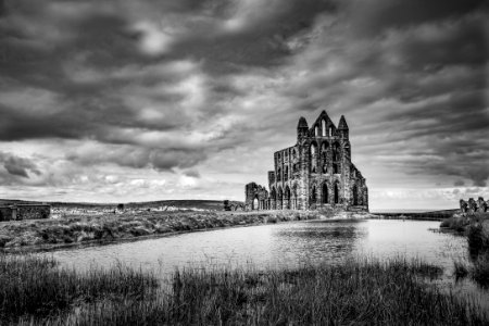 The ruins of Whitby Abbey photo