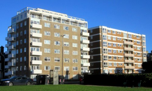 The Priory and Albany Towers, Kingsway, Hove (January 2017)