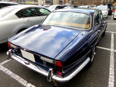 The rearview of Jaguar XJ12