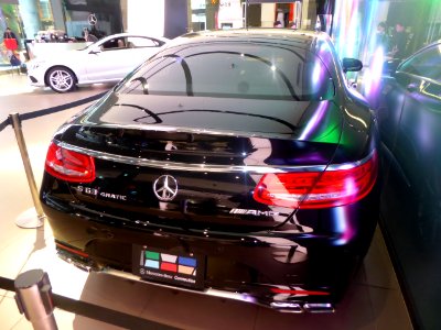 The rearview of Mercedes-Benz S63 AMG 4MATIC Coupé (C217)