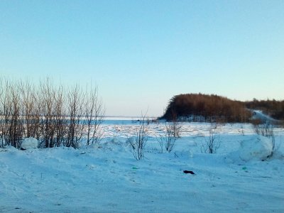 The shore of Pomor Bay. Sakhalin. 1