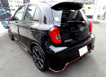 The rearview of Nissan MARCH NISMO S (K13)