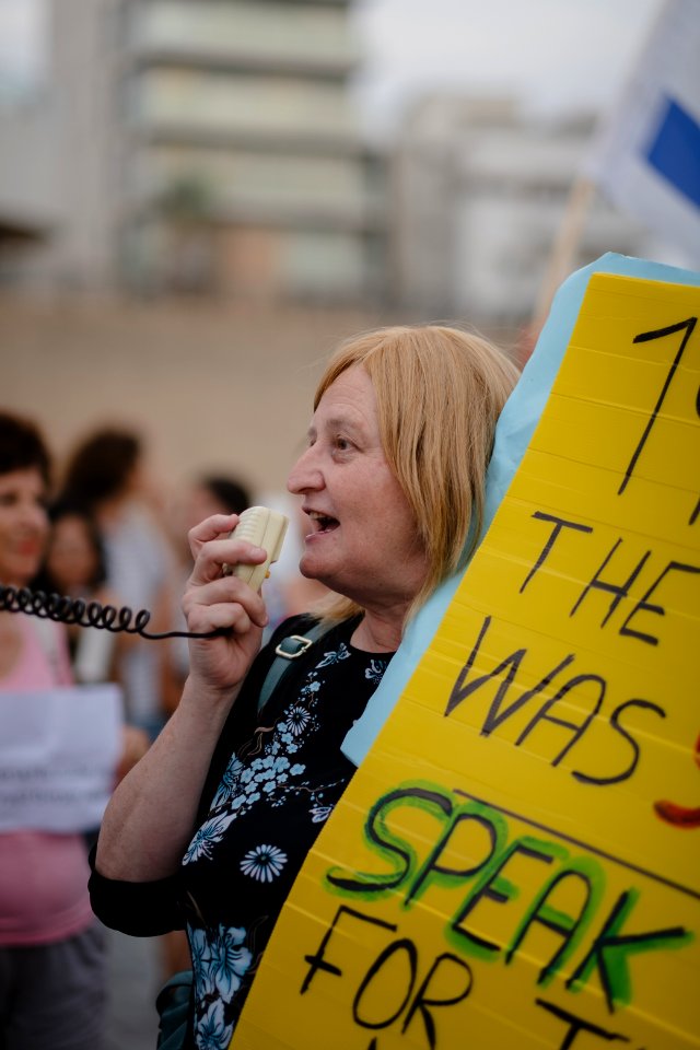 The solidarity protest for Rojava organized by Kurdish Jews on October 15th 2019 in Tel Aviv, Israel 13