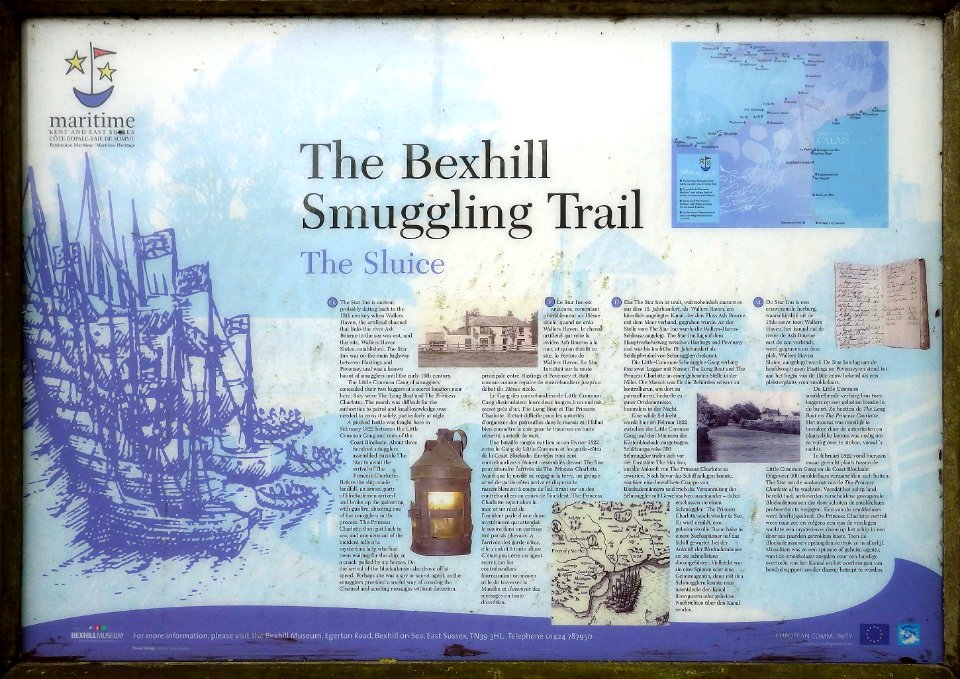 The Smuggling Trail Information Panel 5, Bexhill-on-Sea