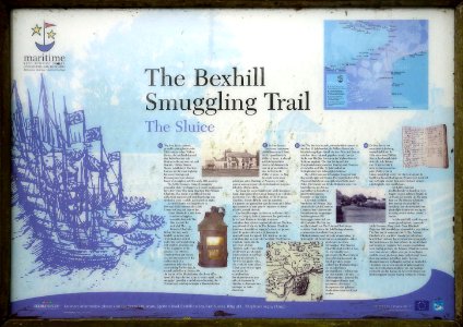 The Smuggling Trail Information Panel 5, Bexhill-on-Sea