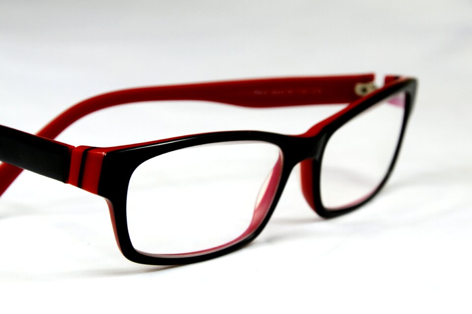 Glasses glass red