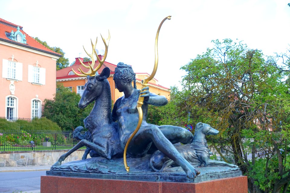 The Resting Diana after Jean Goujon (c. 1530-1568), erected in 1964 - Stockholm, Sweden - DSC00759