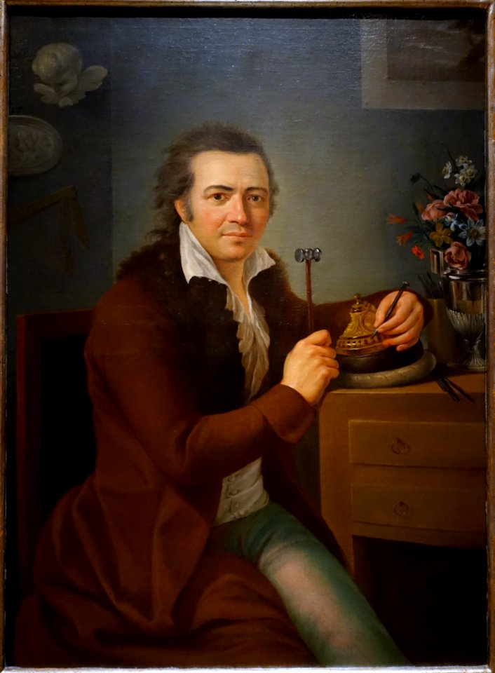 The Silversmith Jose Maria Rodallega by Rafael Ximeno y Planes, Mexico, c. 1795, oil on canvas - Dallas Museum of Art - DSC04726