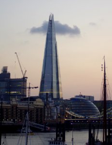 The Shard at sunset 2013