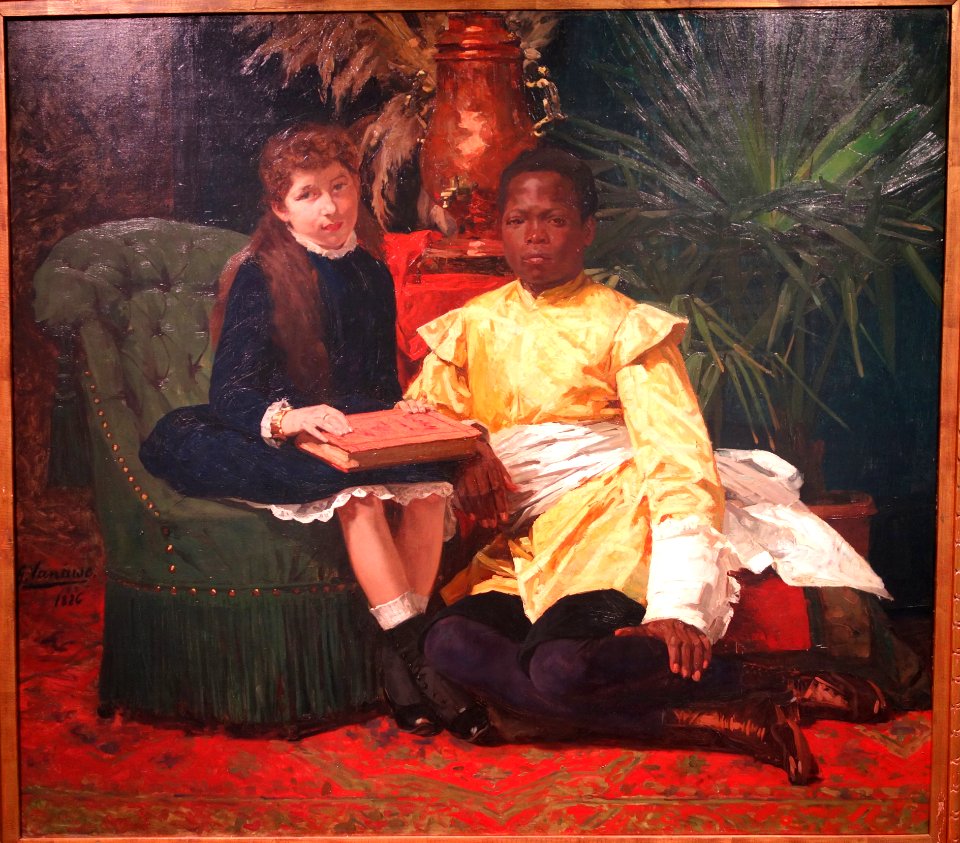 The Negro and I by Gustave Vanaise, 1886 - Museum M - Leuven, Belgium - DSC05435