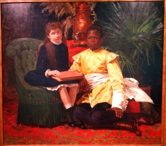 The Negro and I by Gustave Vanaise, 1886 - Museum M - Leuven, Belgium - DSC05435