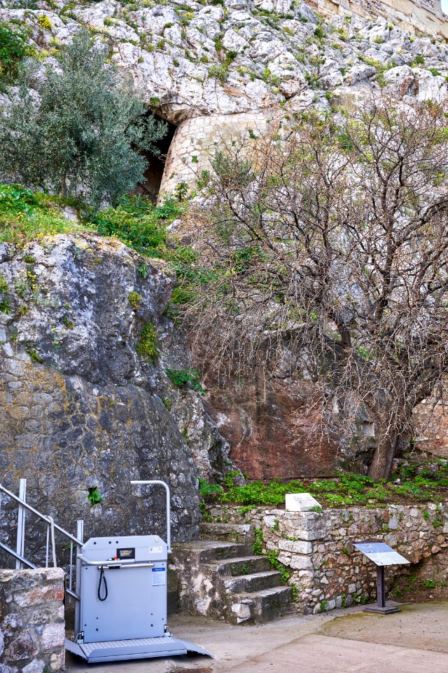 The Mycenaean Fountain of the Acropolis (12th cent. B.C.) on March 5, 2020