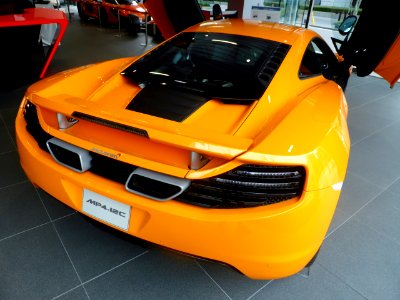 The rearview of McLaren MP4-12C COUPE