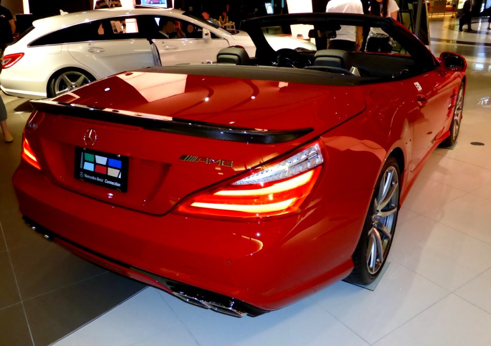 The rearview of Mercedes-Benz SL63 AMG (R231)