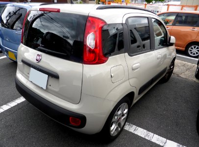 The rearview of FIAT panda III
