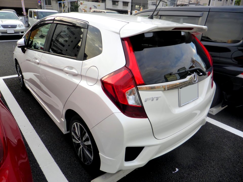 The rearview of Honda FIT RS (GK5)