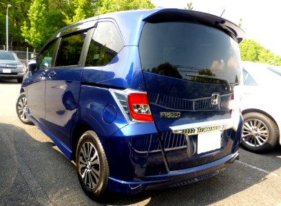 The rearview of Honda FREED Hybrid (GP3)