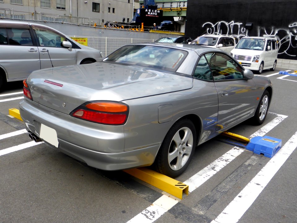 The rearview of Nissan Silvia Varietta (S15)