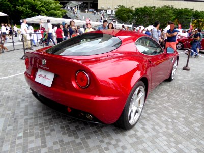 The rearview of Alfa Romeo 8C Competizione