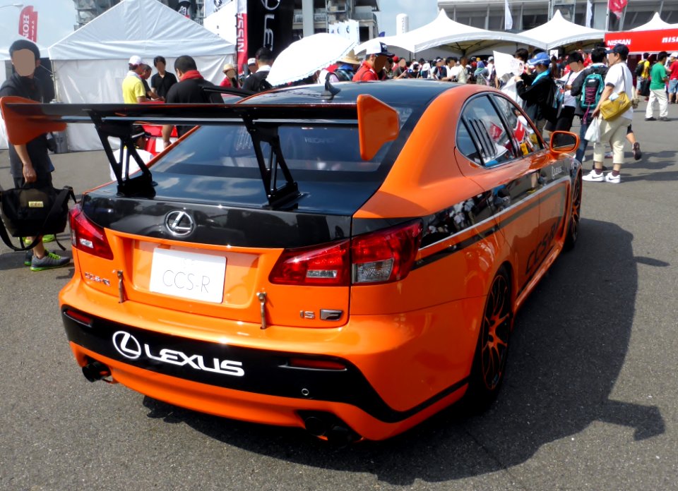 The rearview of Lexus IS F Circuit Club Sport-Racer