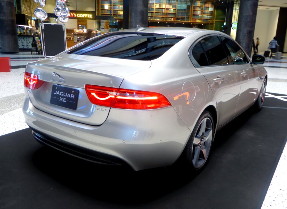 The rearview of Jaguar XE 2.0 PRESTIGE
