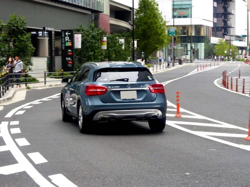 The rearview of Mercedes-Benz GLA250 4MATIC (X156)