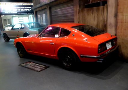 The rearview of 1970 Nissan SKYLINE 2000GT-R (KPGC10) & 1971 Nissan Fairlady Z432 (PS30)