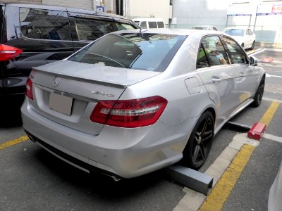 The rearview of Mercedes-Benz E63 AMG (W212) photo