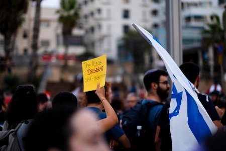 The solidarity protest for Rojava organized by Kurdish Jews on October 15th 2019 in Tel Aviv, Israel 24
