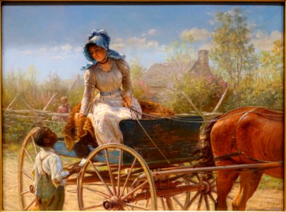 The Message by Edward Lamson Henry, 1893, oil on board - Fogg Art Museum, Harvard University - DSC01246