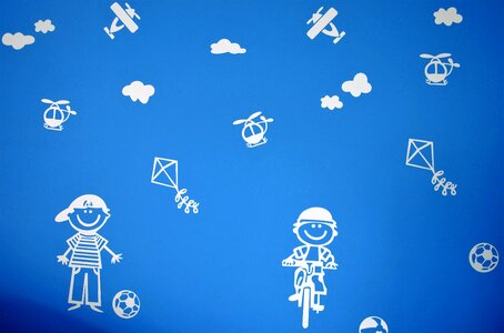 Wall painting wall art illustration