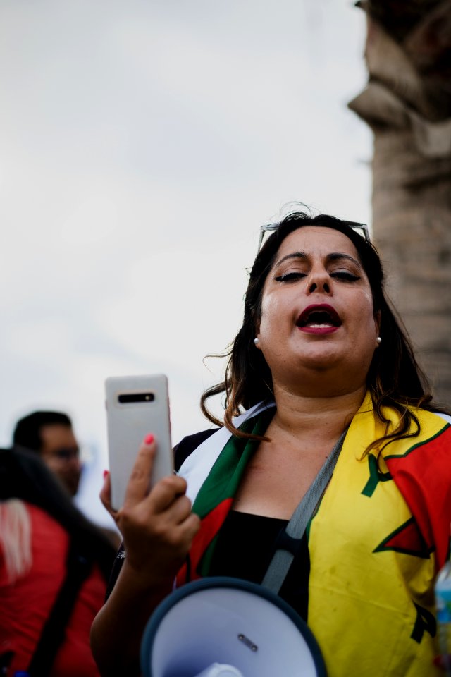 The solidarity protest for Rojava organized by Kurdish Jews on October 15th 2019 in Tel Aviv, Israel 44