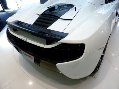 The rearview of McLaren 650S SPIDER