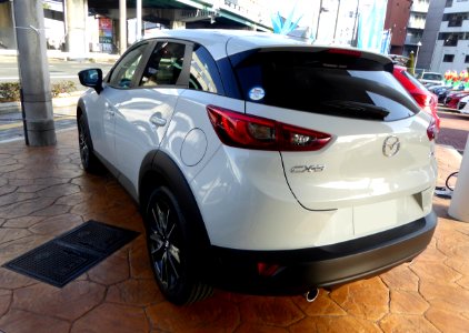 The rearview of Mazda CX-3 XD Touring (DK5FW)