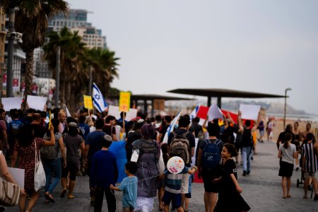 The solidarity protest for Rojava organized by Kurdish Jews on October 15th 2019 in Tel Aviv, Israel 30