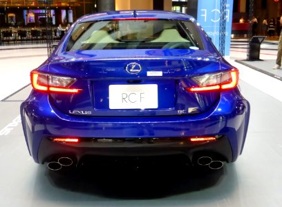 The rearview of Lexus RC F prototype (1)