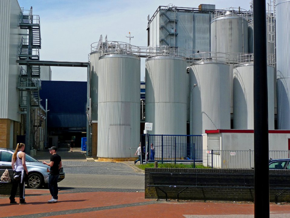 The new new dairy-plant, milk factory in Beilen; Midden Drenthe - photo agriculture in the Netherlands, 2012