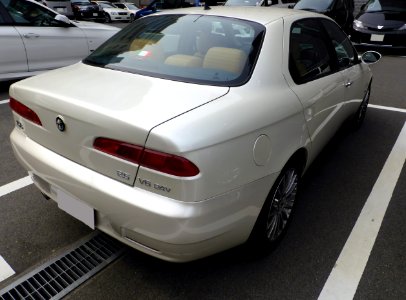 The rearview of Alfa Romeo 156 2.5 V6 24V