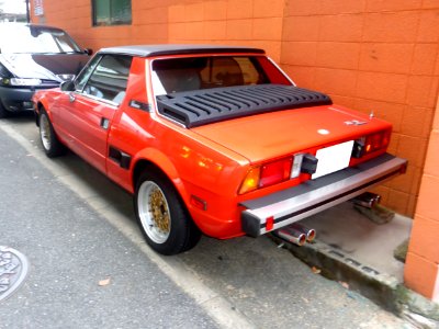 The rearview of FIAT X1-9