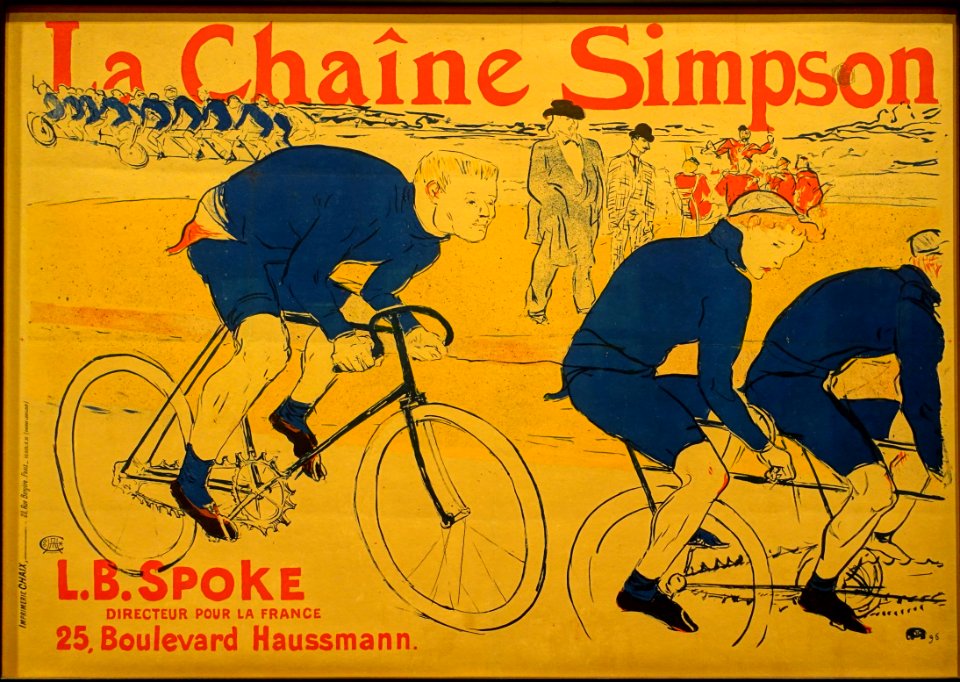 The Simpson Chain by Henri de Toulouse-Lautrec, 1896, brush, crayon, and spatter lithograph on wove paper, Wittrock P26 - Montreal Museum of Fine Arts - Montreal, Canada - DSC08833