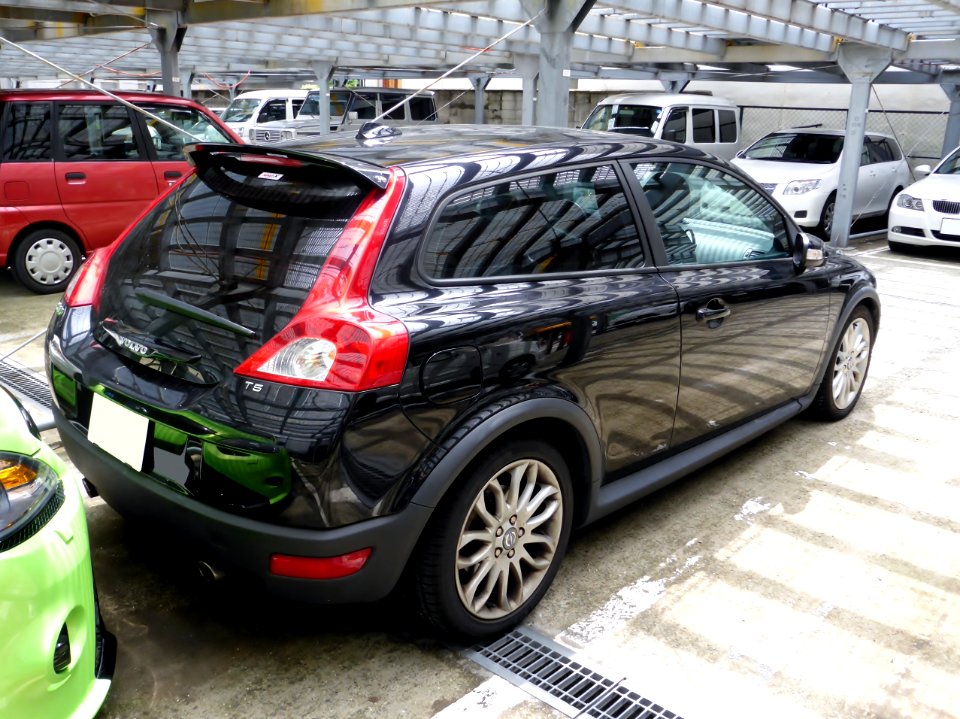 The rearview of Volvo C30 T5