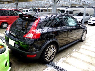 The rearview of Volvo C30 T5