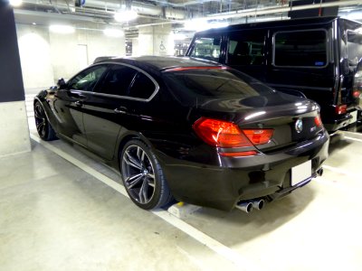 The rearview of BMW M6 Gran Coupé (F06)