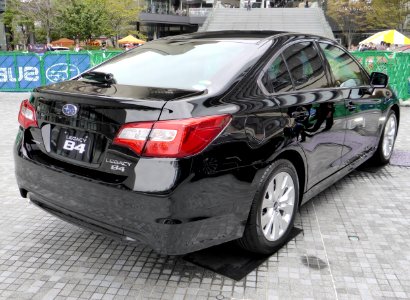 The rearview of Subaru LEGACY B4 (BN9)