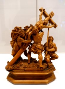 The Raising of the Cross with Three Henchmen, Southern Netherlands, 1650-1700, hardwood - Museum Schnütgen - Cologne, Germany - DSC09815