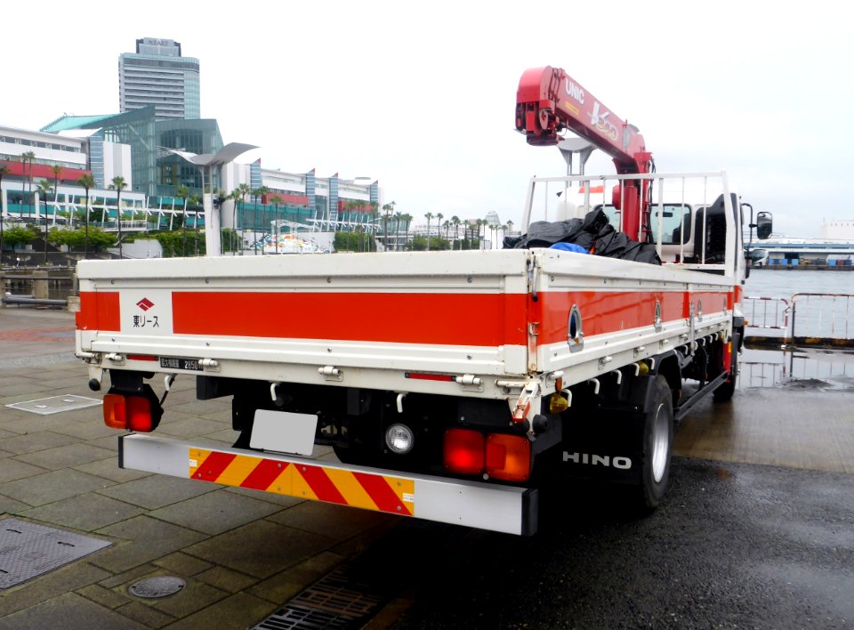 The rearview of HINO RANGER PRO FE 8.5t